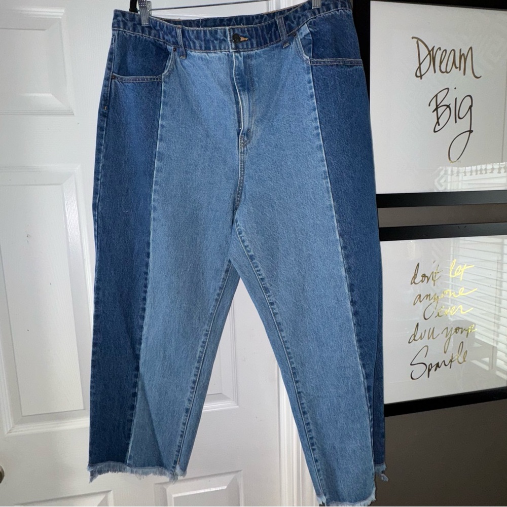 BNWT Future Collective Two-Tone Jeans